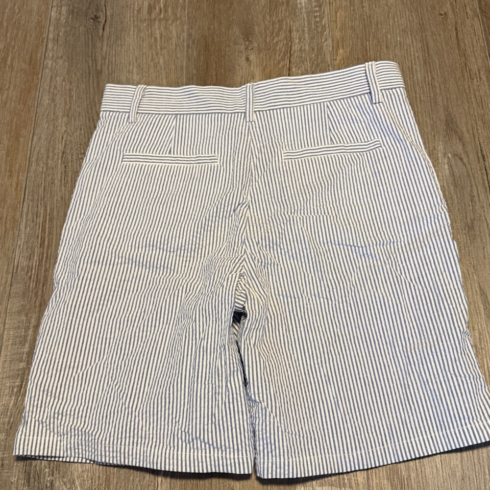 B by Brooks Brothers Blue & White Striped Shorts - Picture 4 of 5